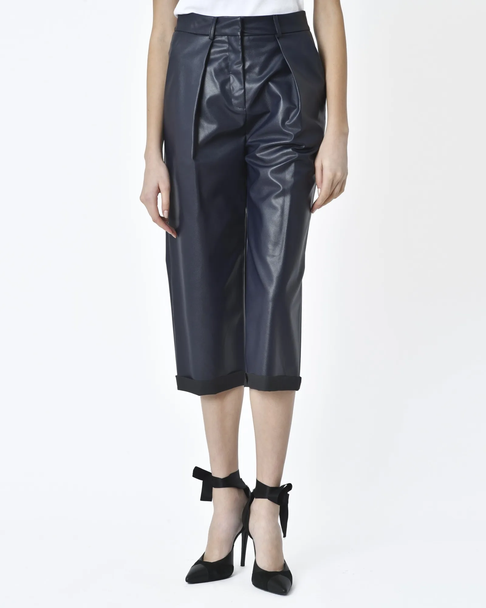 Pantalon en simili cuir Space Simona Corsellini 