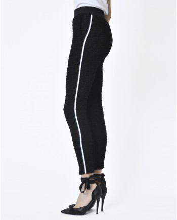 Pantalon legging texturé noir Liis Japan 