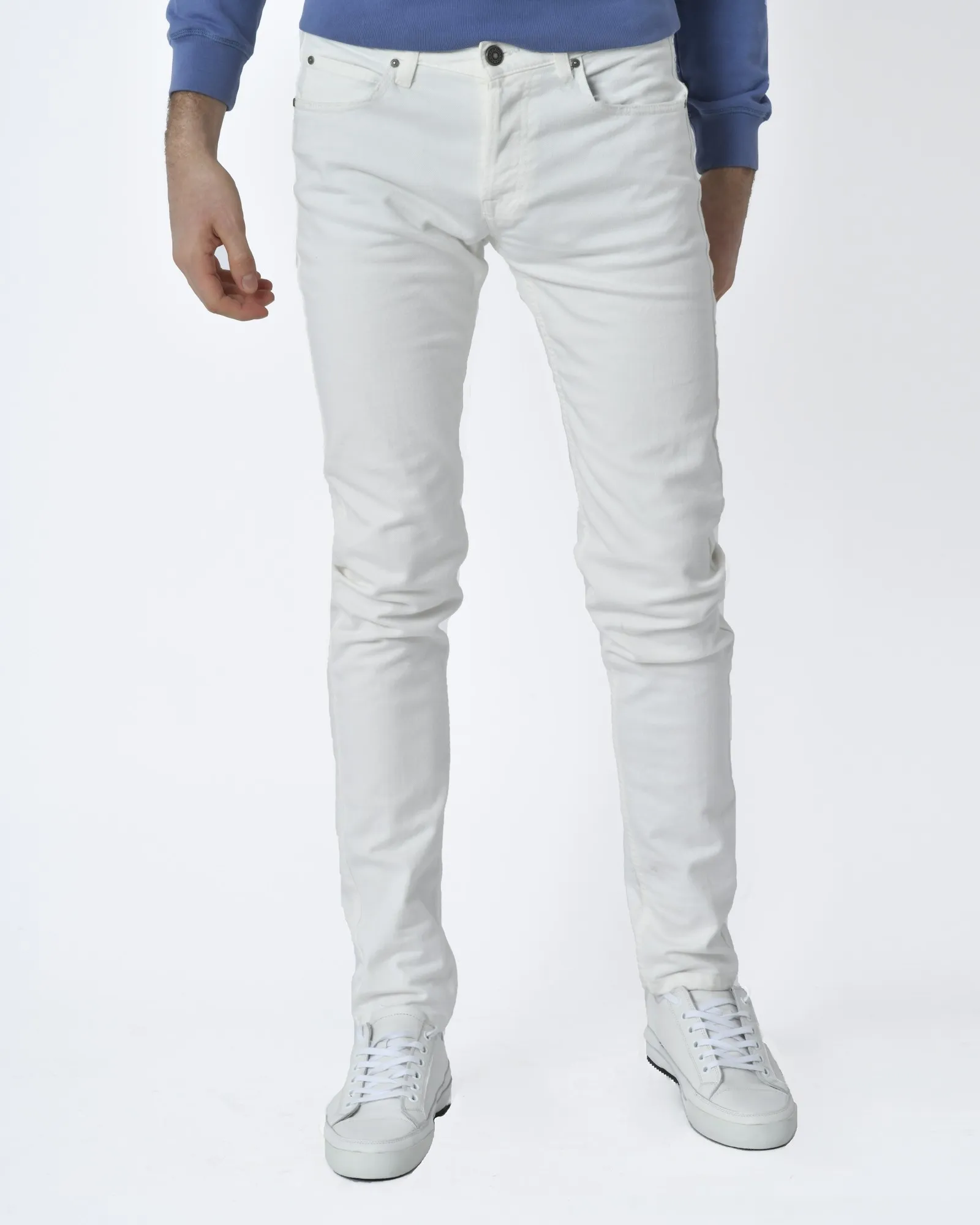 Pantalon denim blanc Eleventy 