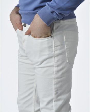 Pantalon denim blanc Eleventy 