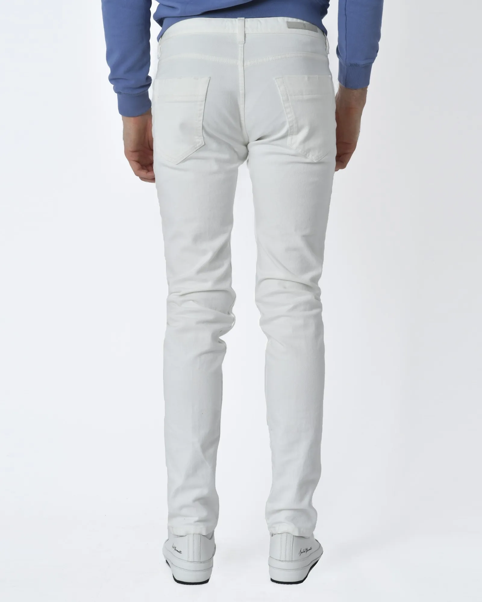 Pantalon denim blanc Eleventy 