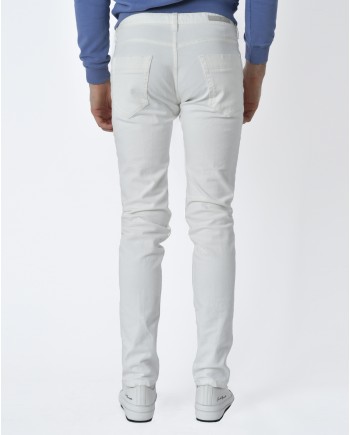 Pantalon denim blanc Eleventy 