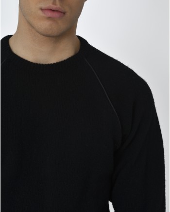 Pull en coton noir Prada 