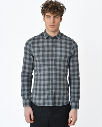 Chemise à carreaux gris Filippa K 