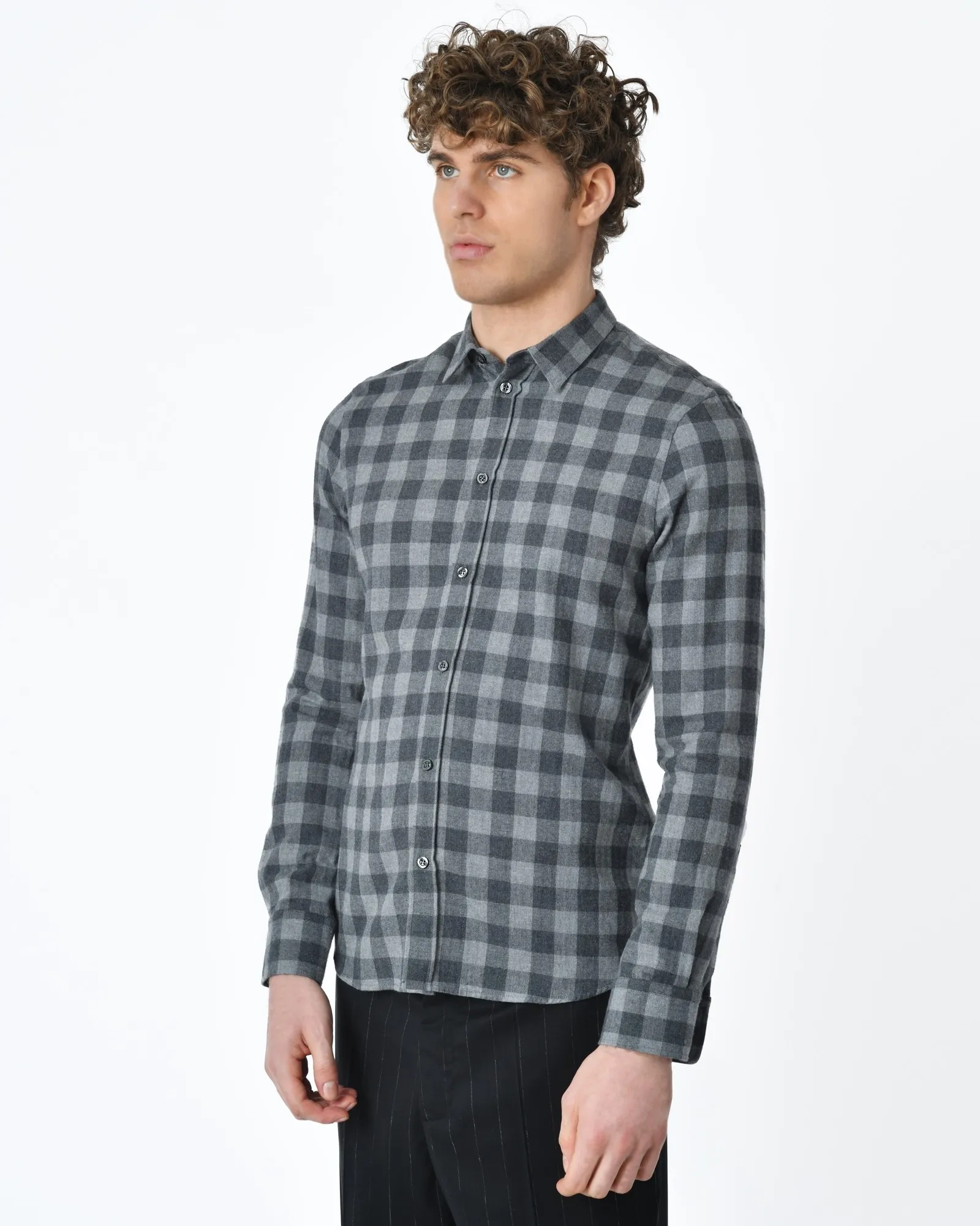 Chemise à carreaux gris Filippa K 