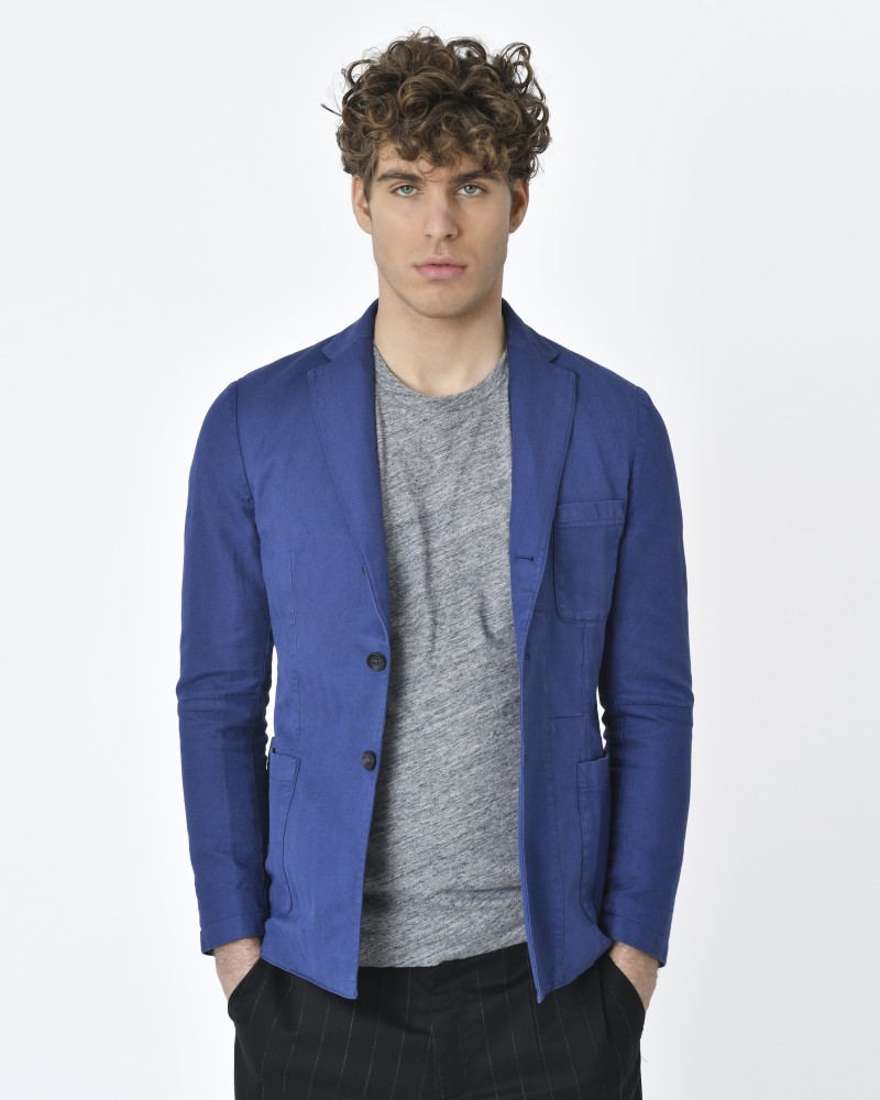 Veste en coton bleu Ly Adams 