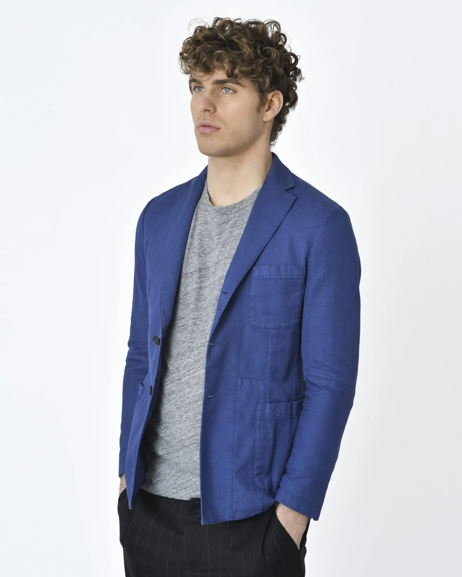 Veste en coton bleu Ly Adams 