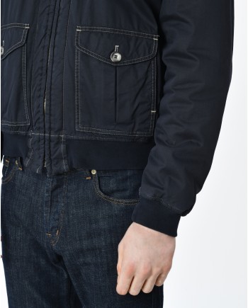 Blouson bomber bleu Breuer 