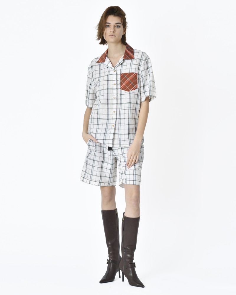 Chemise d'ensemble pyjama à carreaux McQ Alexander Mcqueen 