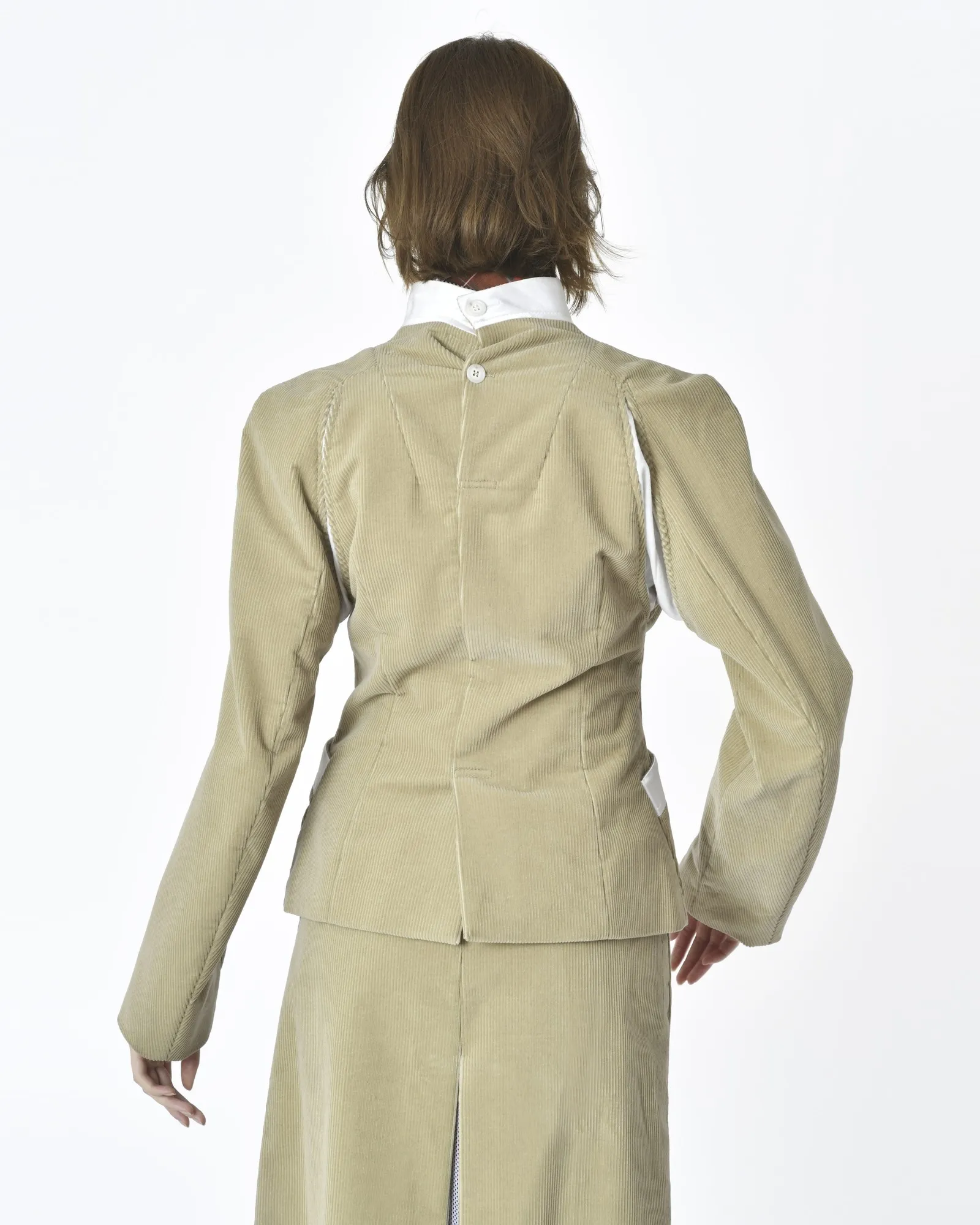 Veste velours côtelé beige Lutz 