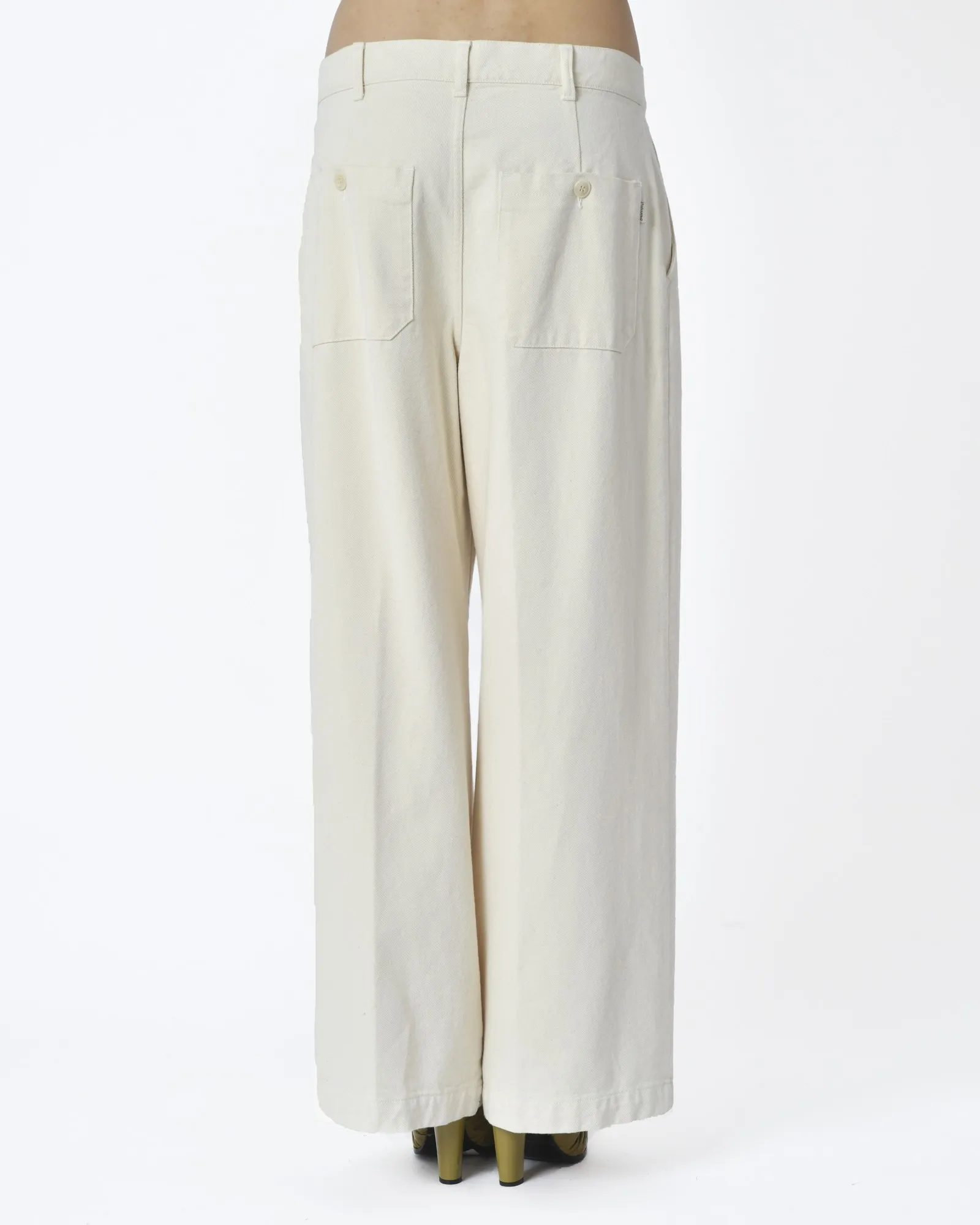 Pantalon denim blanc écru True Nyc 