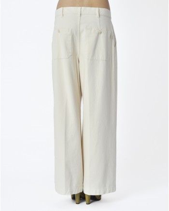 Pantalon denim blanc écru True Nyc 