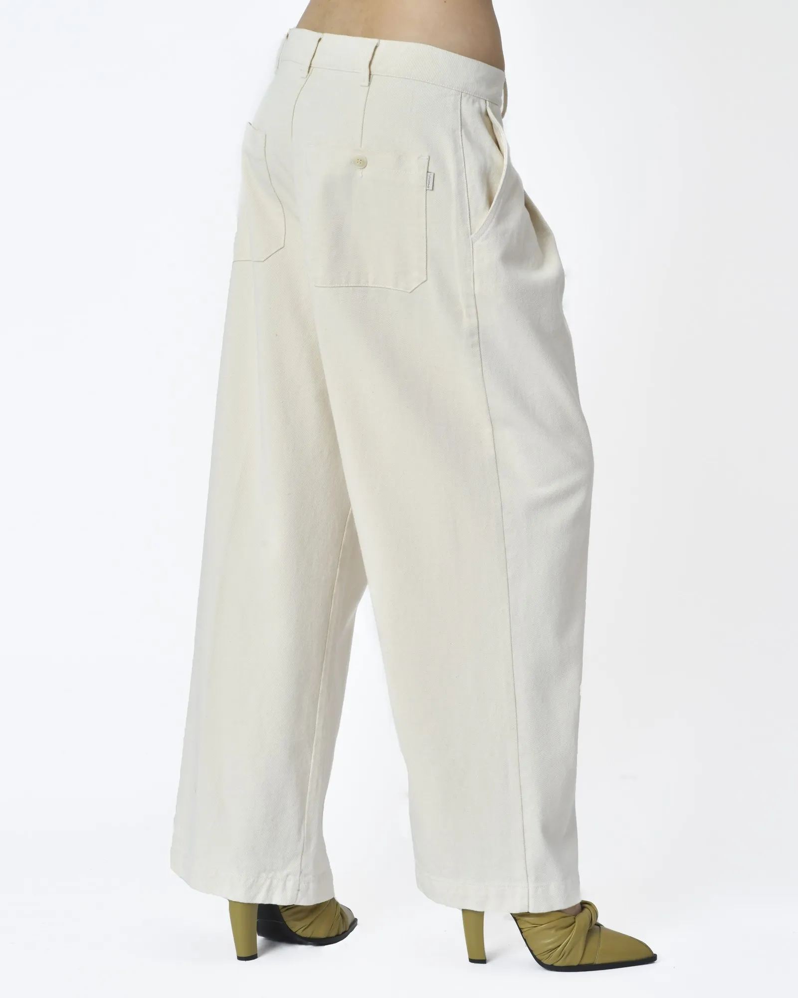 Pantalon denim blanc écru True Nyc 