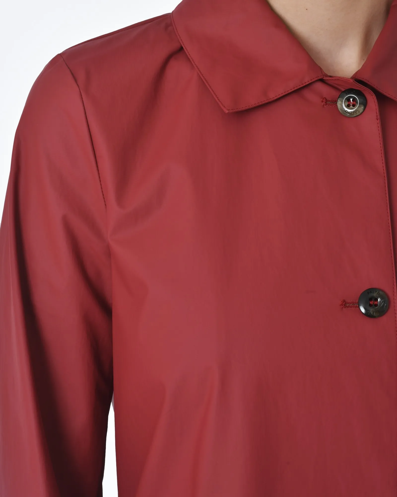 Manteau ciré rouge bordeaux Palto 