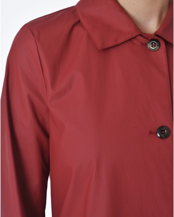 Manteau ciré rouge bordeaux Palto 