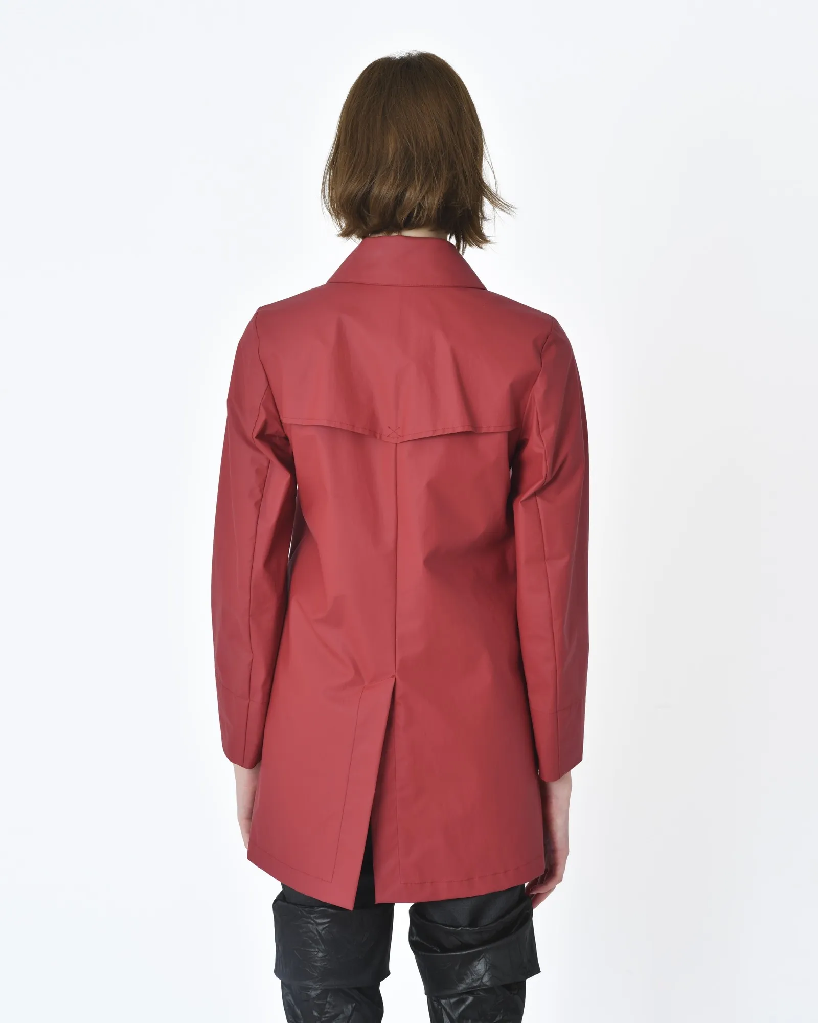 Manteau ciré rouge bordeaux Palto 