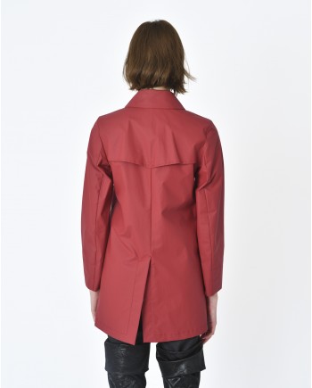 Manteau ciré rouge bordeaux Palto 