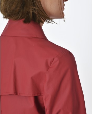 Manteau ciré rouge bordeaux Palto 