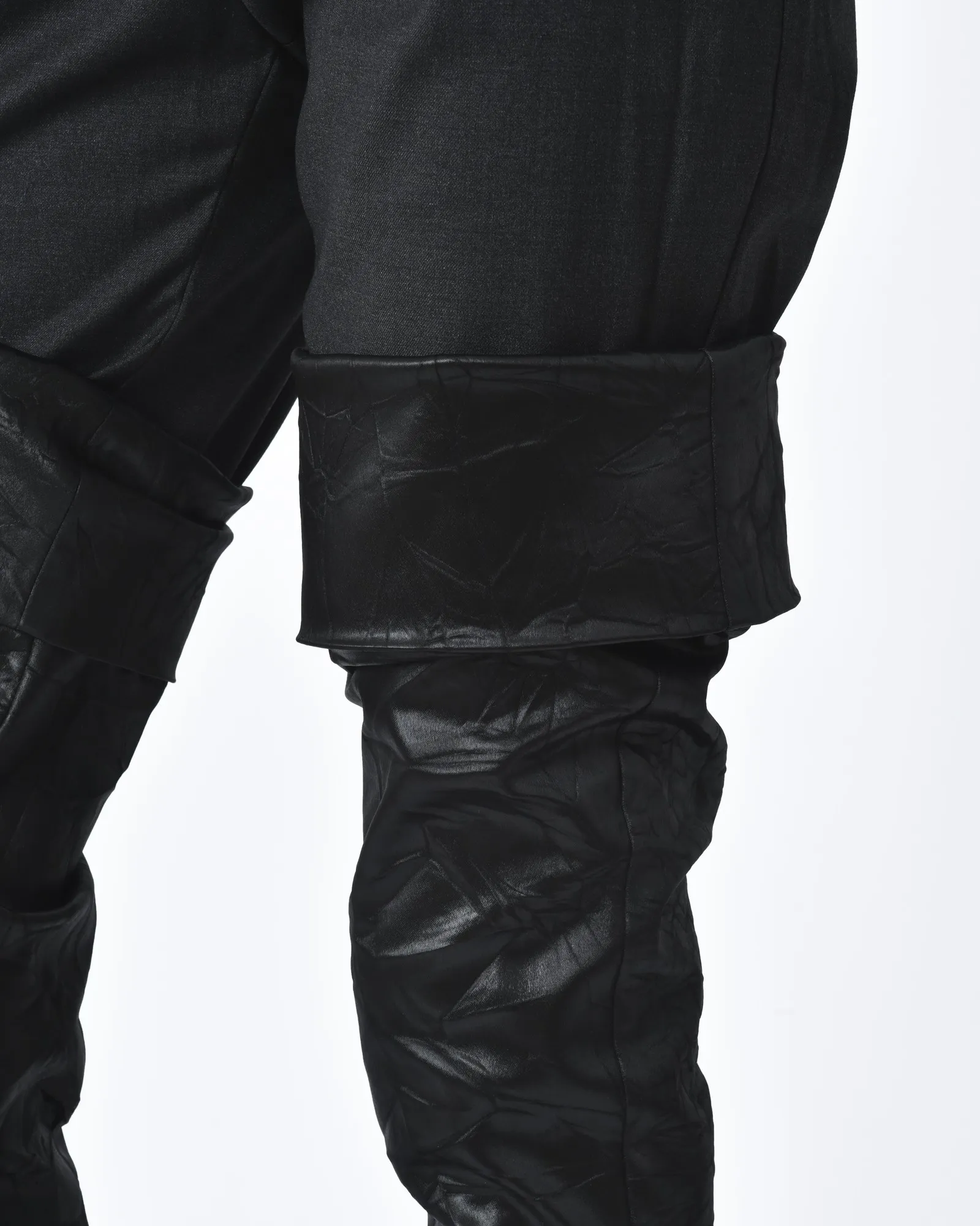 Pantalon bimatière effet cuissarde retourné Balossa 