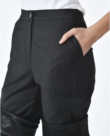 Pantalon bimatière effet cuissarde retourné Balossa 