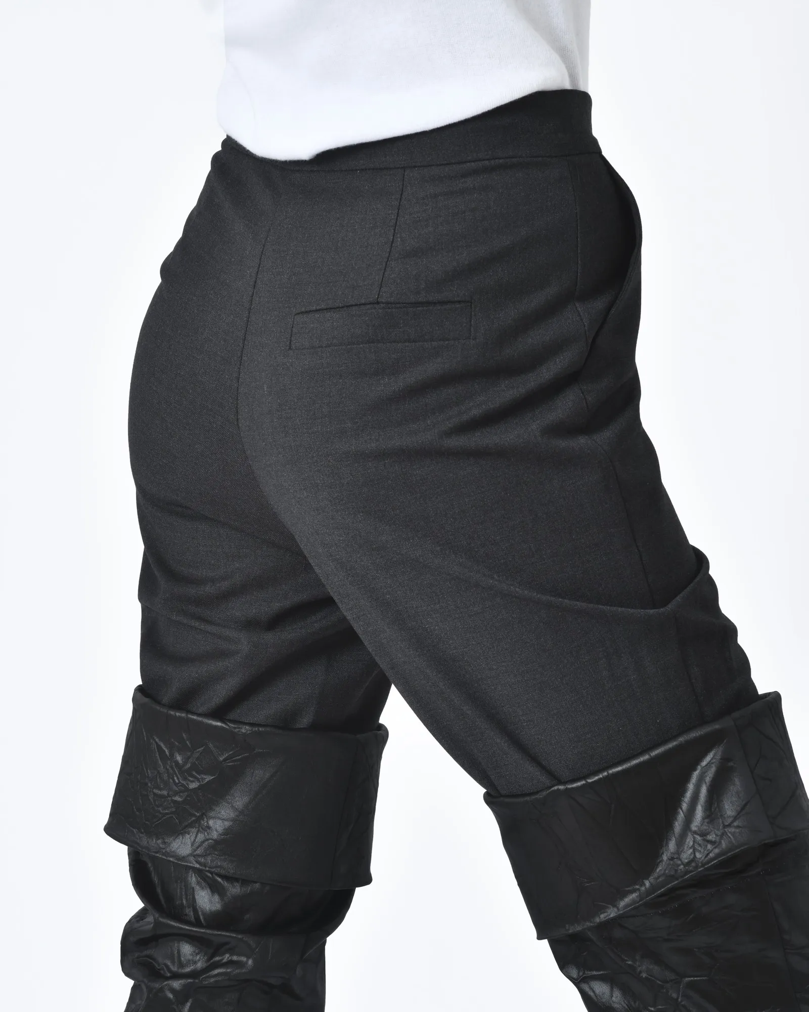 Pantalon bimatière effet cuissarde retourné Balossa 