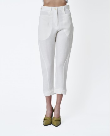 Pantalon blanc Isabel Benenato 