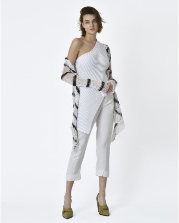 Pantalon blanc Isabel Benenato 