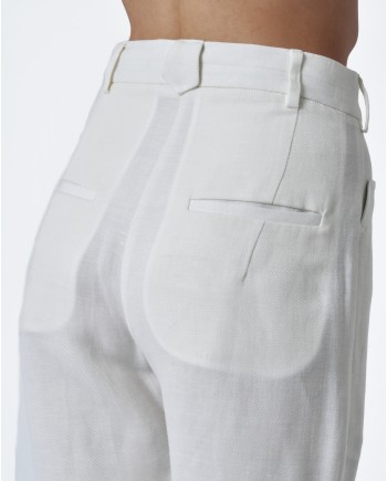 Pantalon blanc Isabel Benenato 