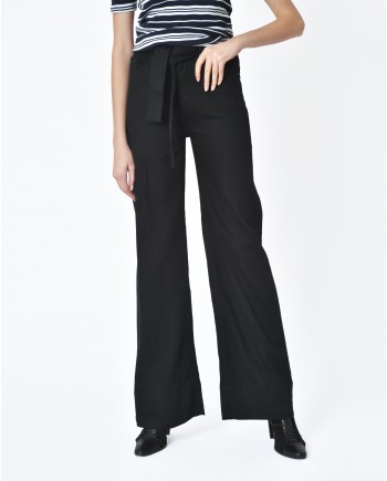 Pantalon denim noir à ceinture  Dl1961 