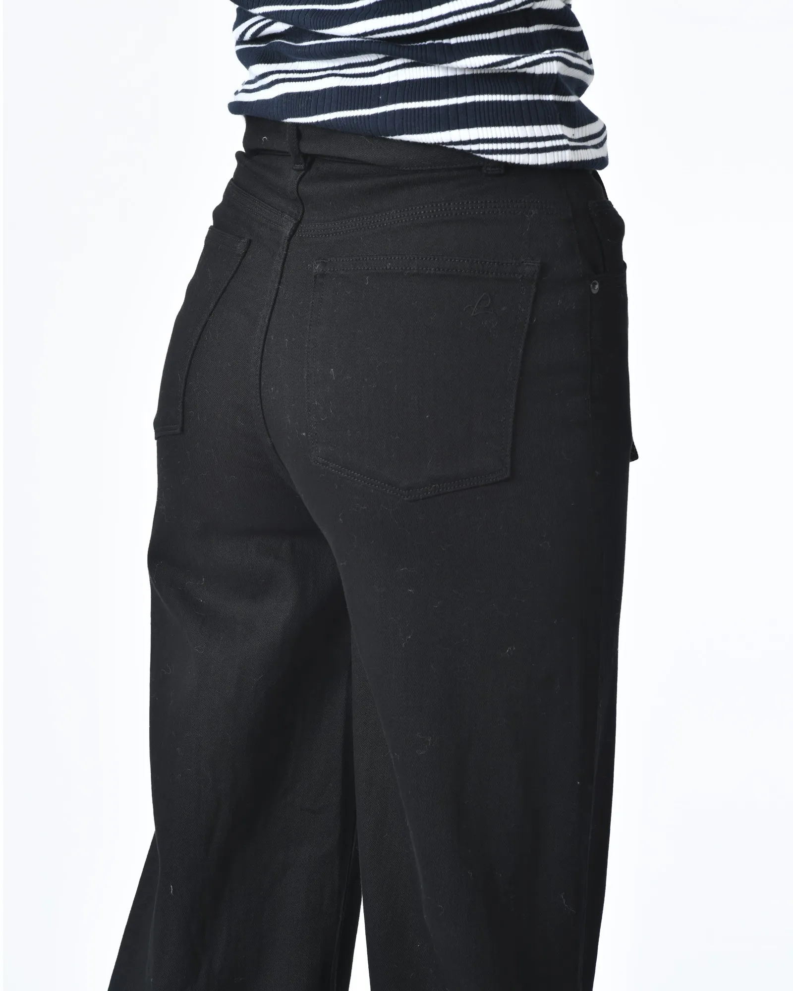 Pantalon denim noir à ceinture  Dl1961 