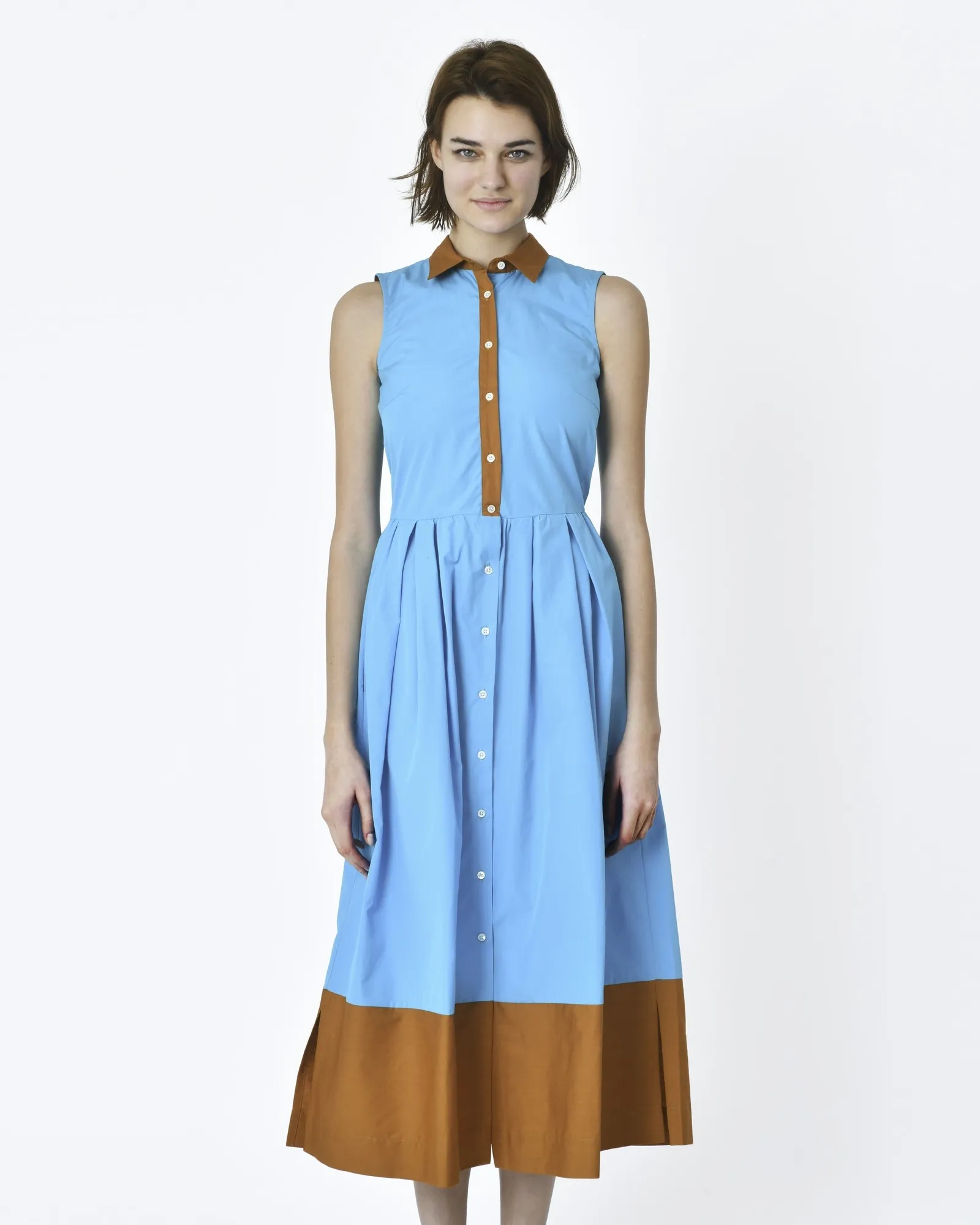 Robe longues bleu cyan Sara Roka 