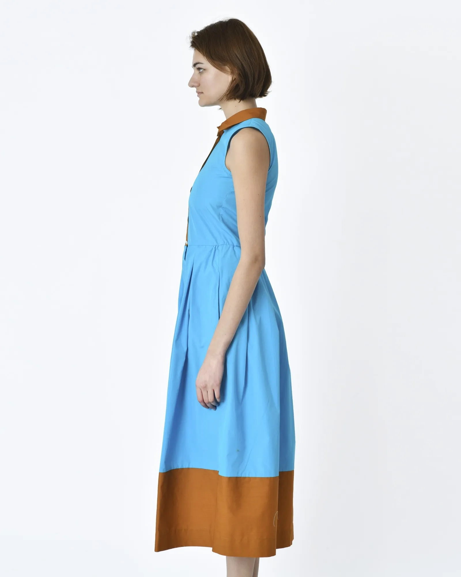 Robe longues bleu cyan Sara Roka 