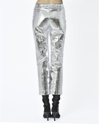 Pantalon métallisée John Galliano 