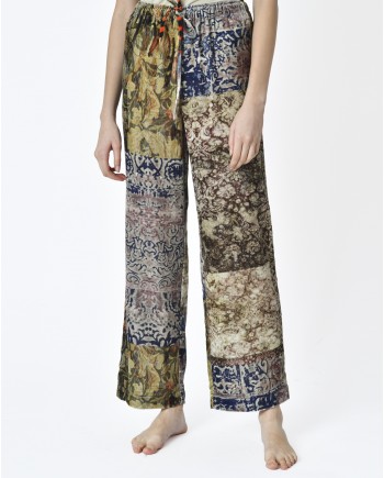 Pantalon velours motifs inspiration versailles 120% Lino 