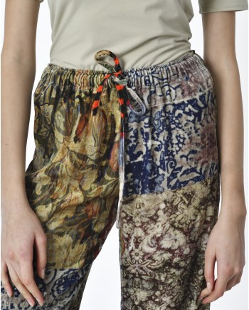 Pantalon velours motifs inspiration versailles 120% Lino 