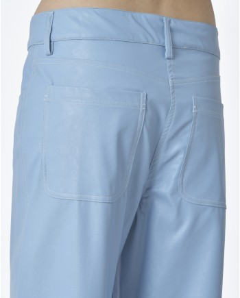 Pantalon simili cuir bleu clair Avn 