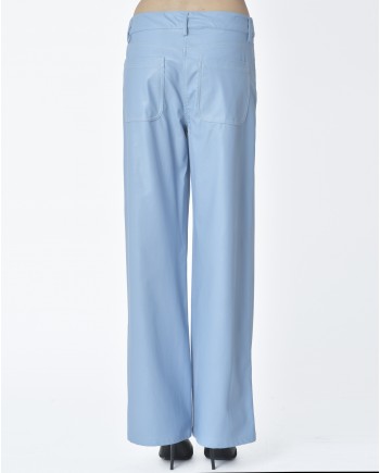 Pantalon simili cuir bleu clair Avn 