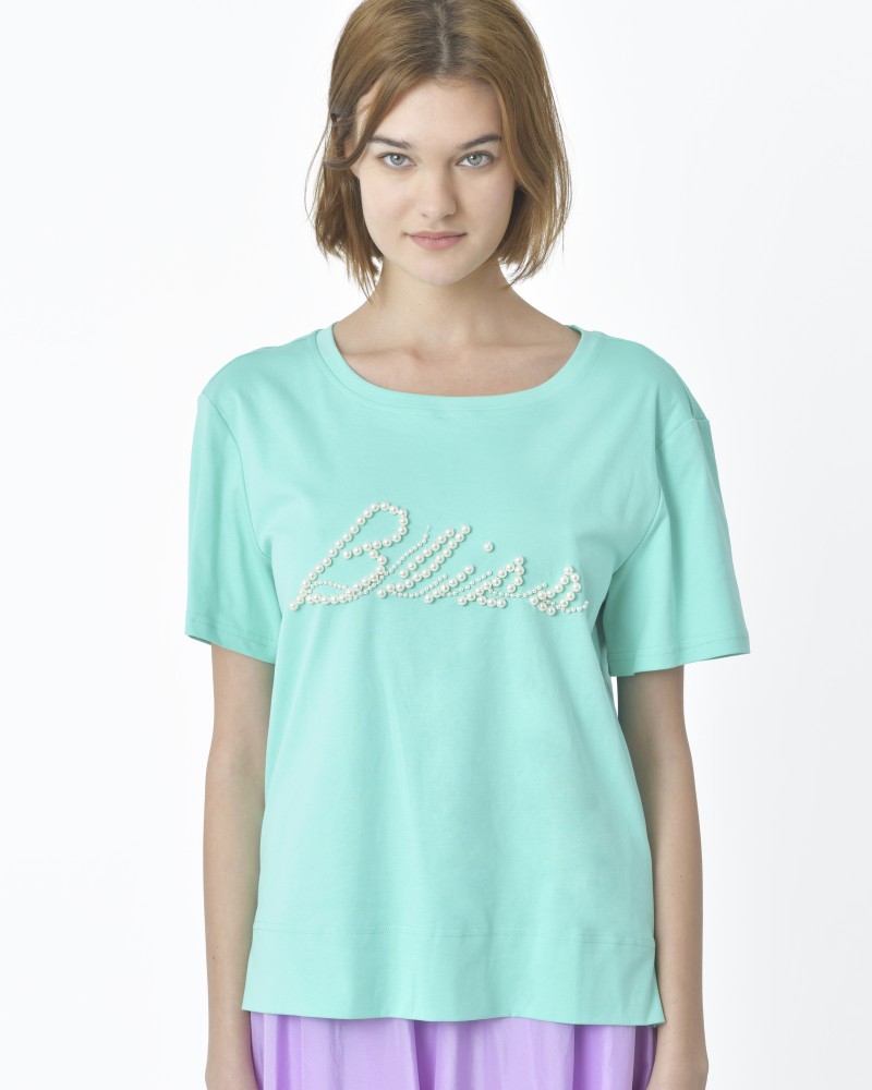 T-shirt vert "Bliss" Edward Achour 