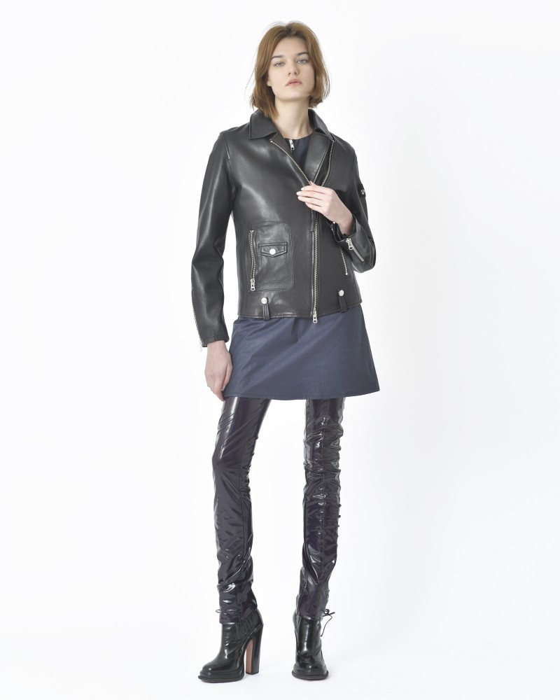 Blouson en cuir noir "True Power" True Religion 