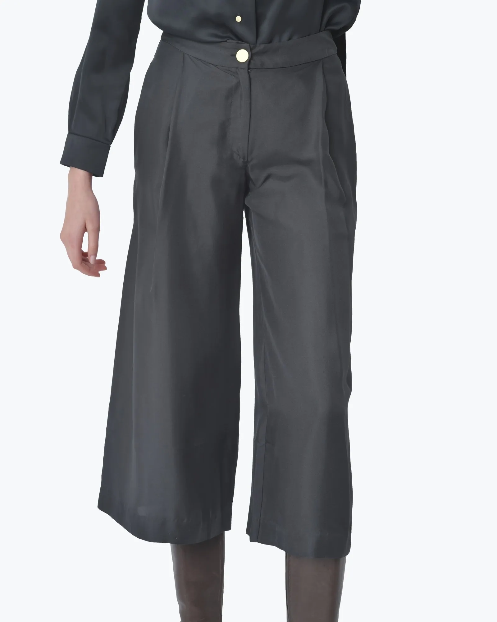 Pantalon jupe culotte noir La Prestic Ouiston 