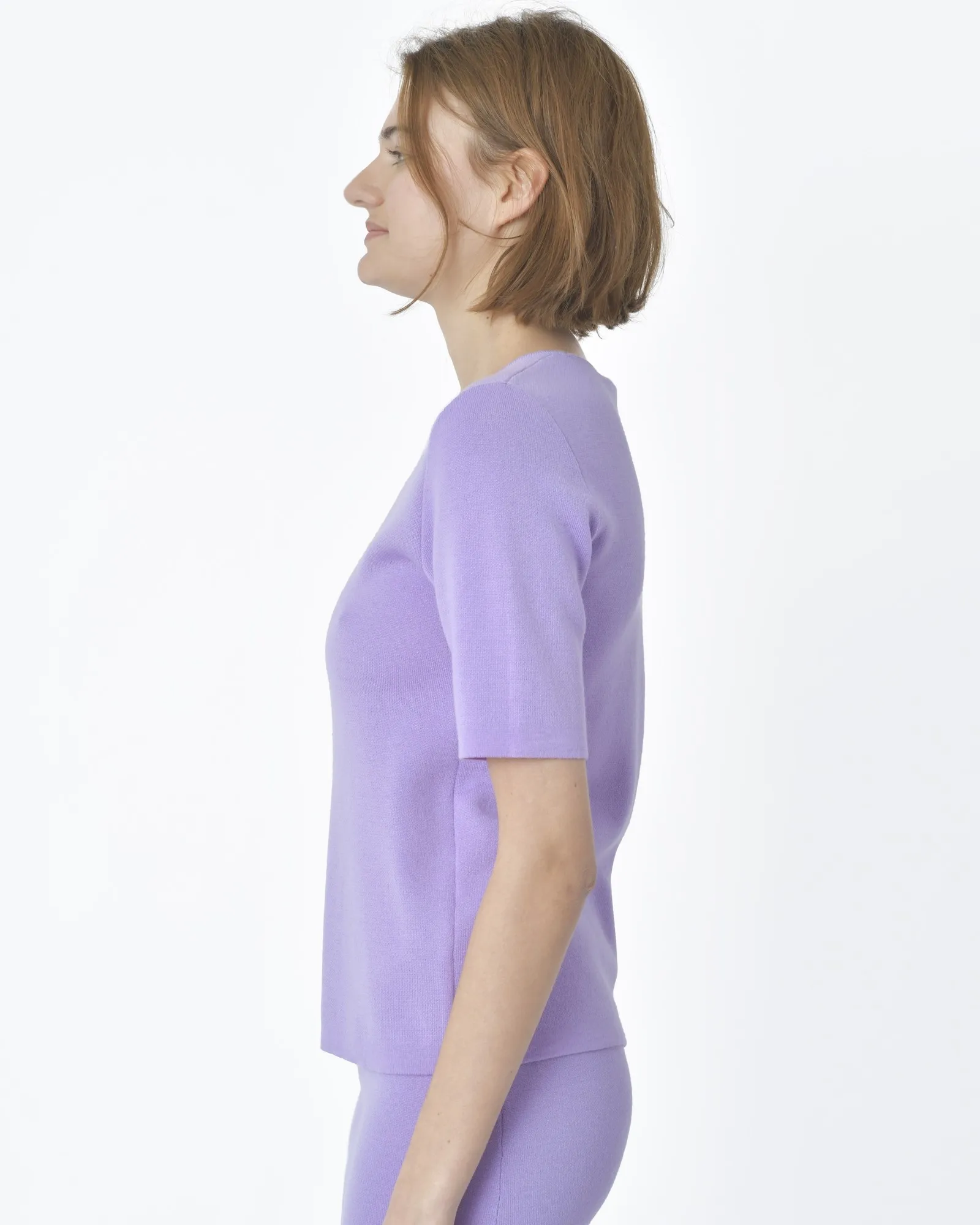 Pull maille d'ensemble violette P.A.R.O.S.H 