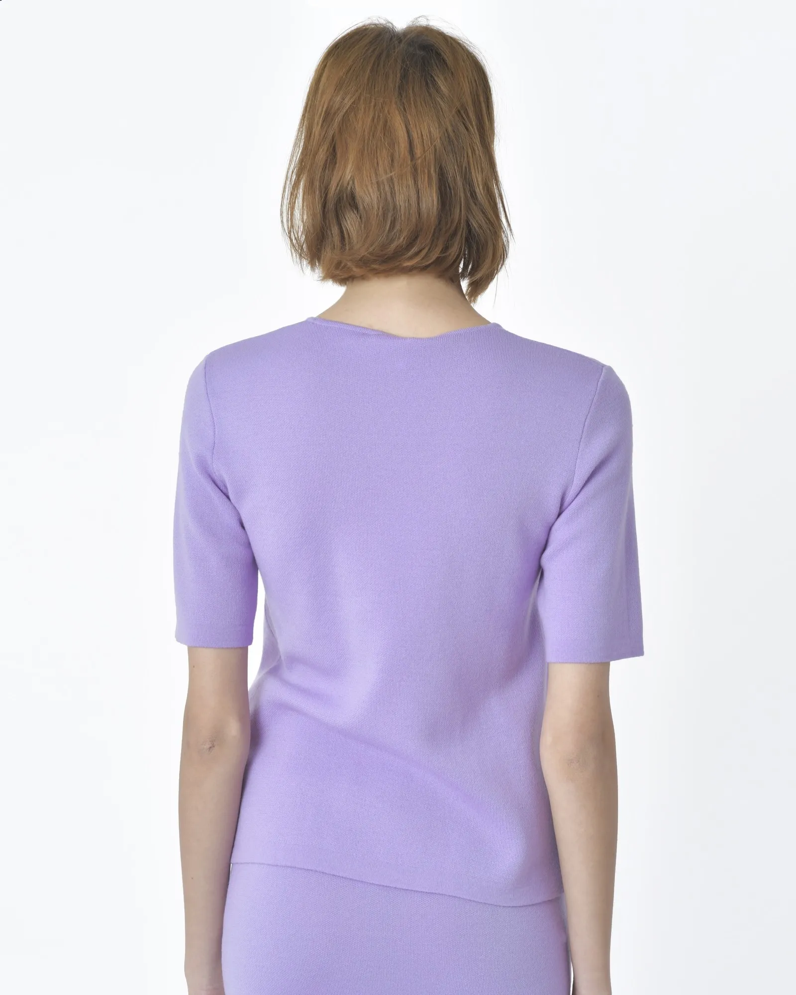 Pull maille d'ensemble violette P.A.R.O.S.H 