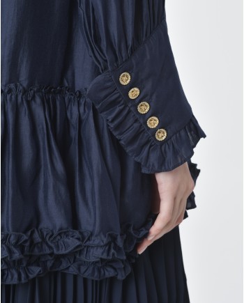 Blouse bleue navy Edward Achour 