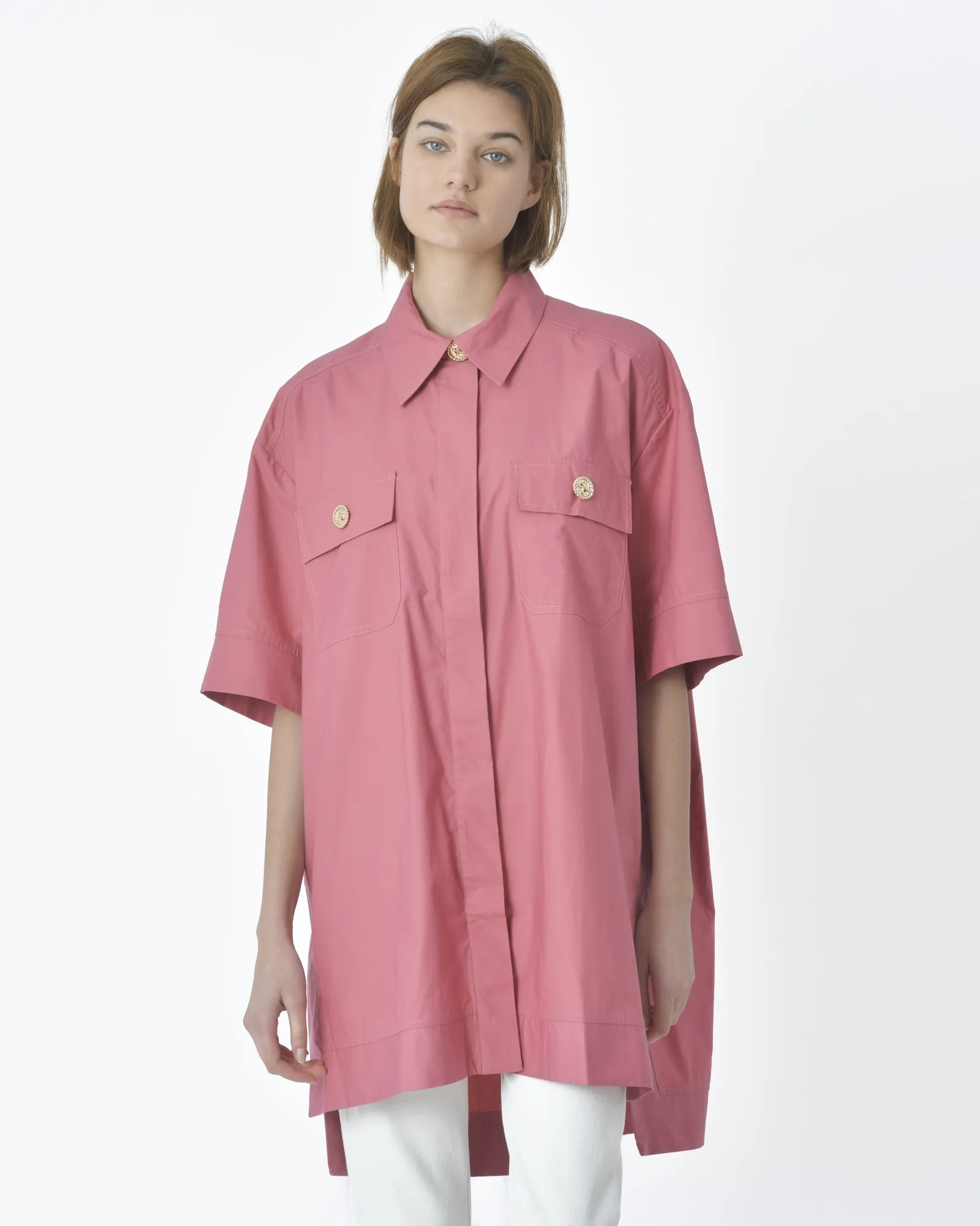 Chemise rose pâle Edward Achour 