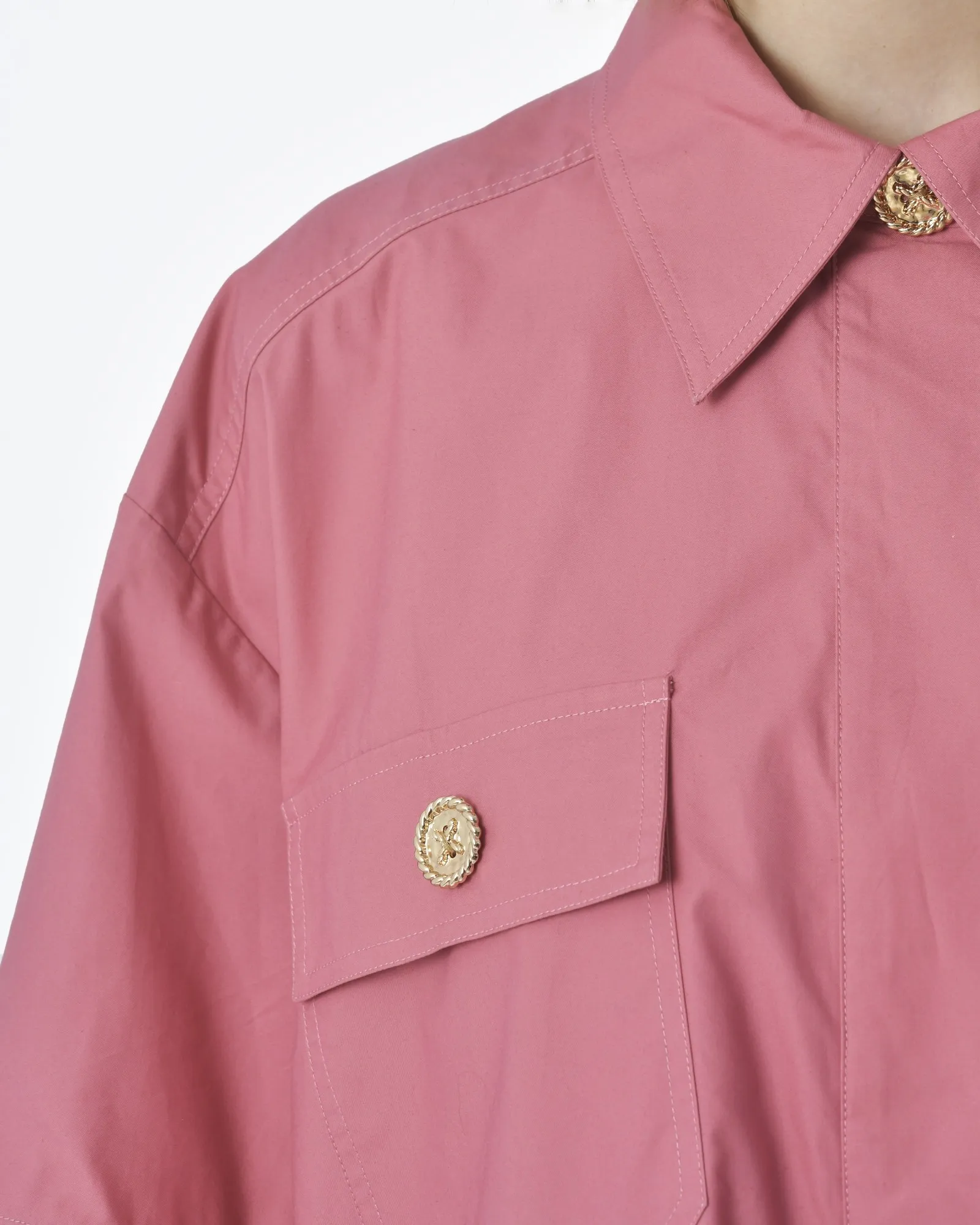 Chemise rose pâle Edward Achour 