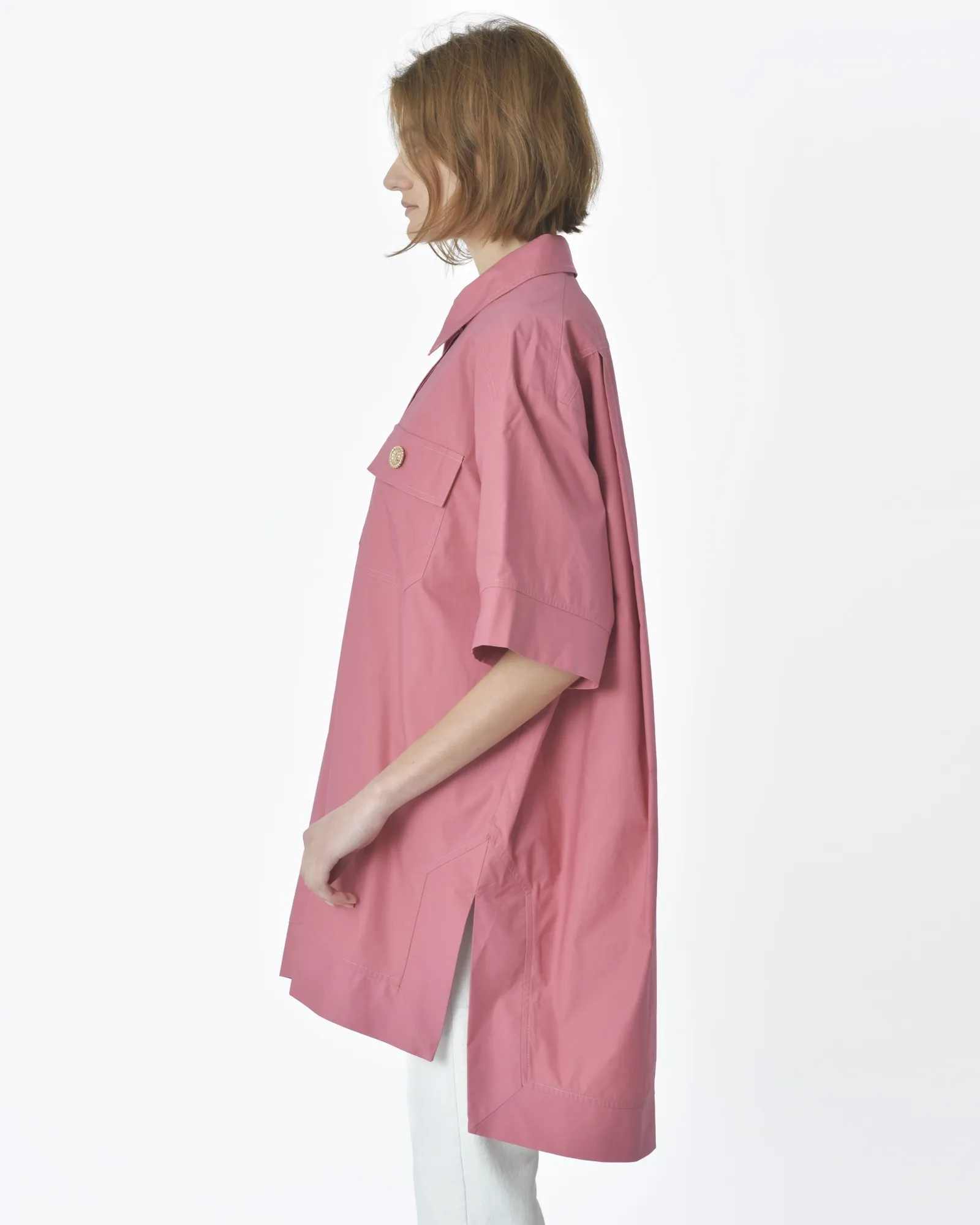 Chemise rose pâle Edward Achour 