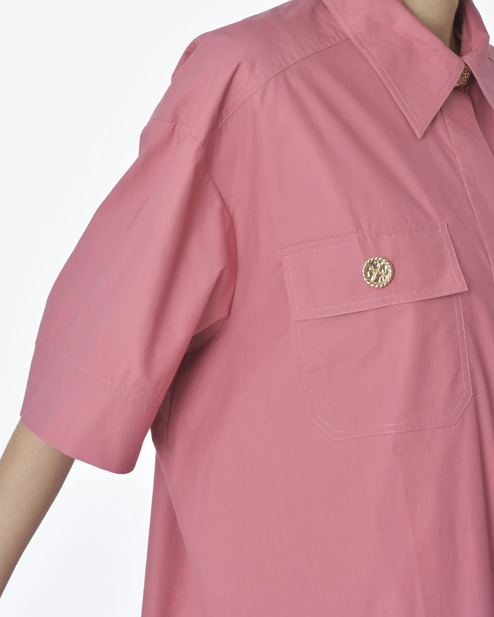 Chemise rose pâle Edward Achour 