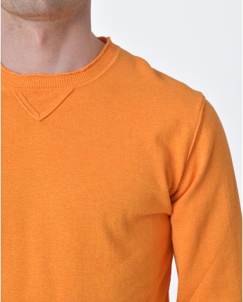 Pull maille orange  Wool&Co 