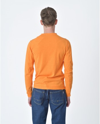 Pull maille orange  Wool&Co 