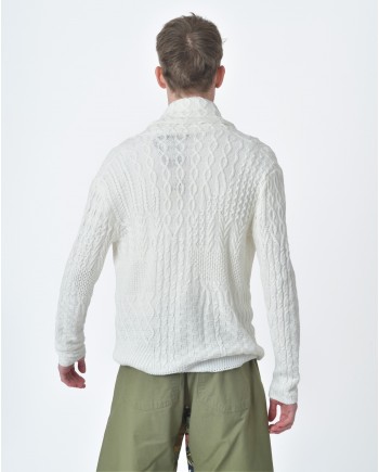 Cardigan maille Blanc  Gabriele Pasini 